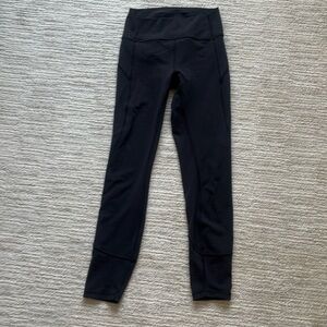 Lululemon black leggings size 4